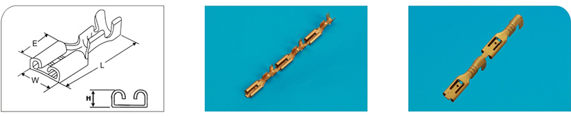 110系列锁扣插簧连线端子产品图